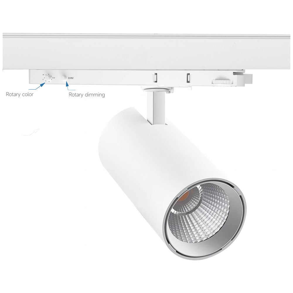 LEDlife PRO-CCT dæmpbar skinnespot 30W - Justerbar CCT + lysstyrke, 120lm/w, RA92, 3900lm, Flicker free