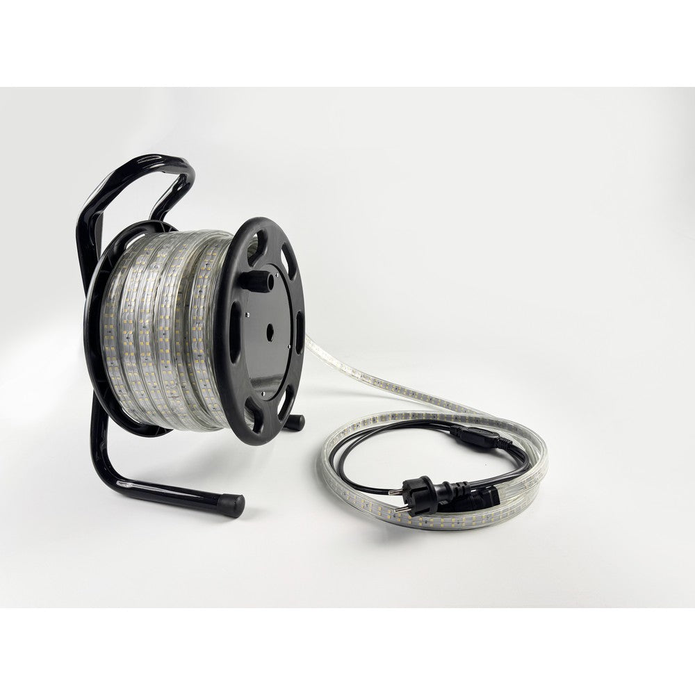 25m 360° arbejdslys LED strip på tromle - 230V, IP67, 360 LED/m, 12W/m, 1500 lm/m - 300W, 37500lm