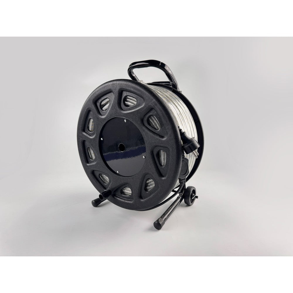 25m 360° arbejdslys LED strip på tromle - 230V, IP67, 360 LED/m, 12W/m, 1500 lm/m - 300W, 37500lm