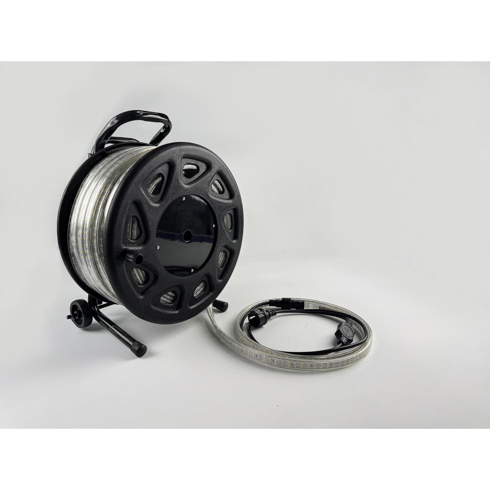 25m 360° arbejdslys LED strip på tromle - 230V, IP67, 360 LED/m, 12W/m, 1500 lm/m - 300W, 37500lm