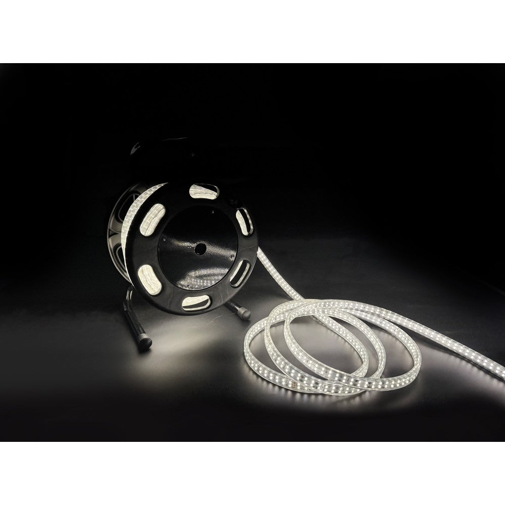 25m 360° arbejdslys LED strip på tromle - 230V, IP67, 360 LED/m, 12W/m, 1500 lm/m - 300W, 37500lm