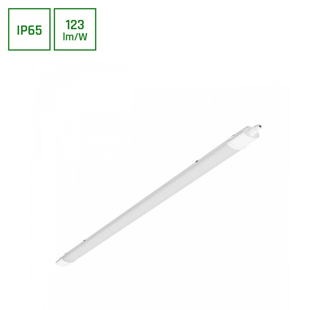 Limea Mini II 36W LED Vandtæt Armatur 1200mm Neutral Hvid IP65 RA80 230V 4300lm - Hvid