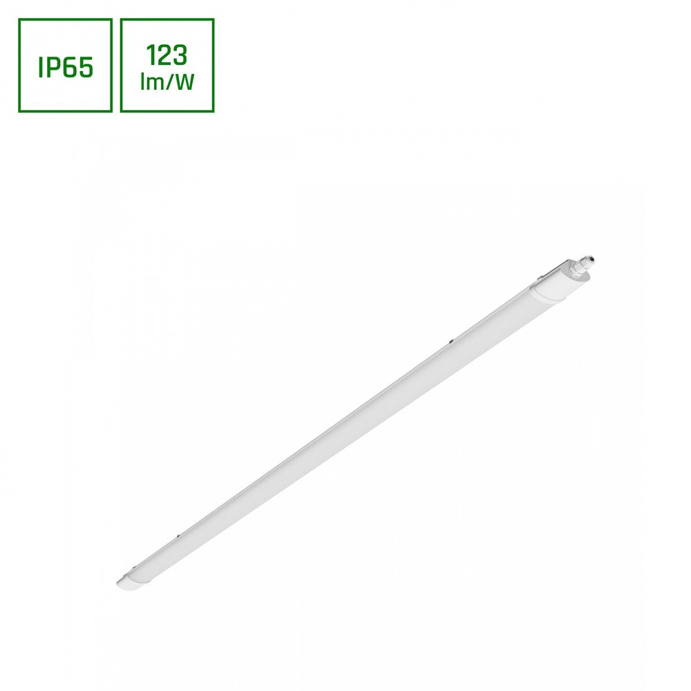 LIMEA MINI II 45W Vandtæt LED Belysning 1500mm Neutral Hvid 230V 120° IP65 5400lm RA80 Hvid