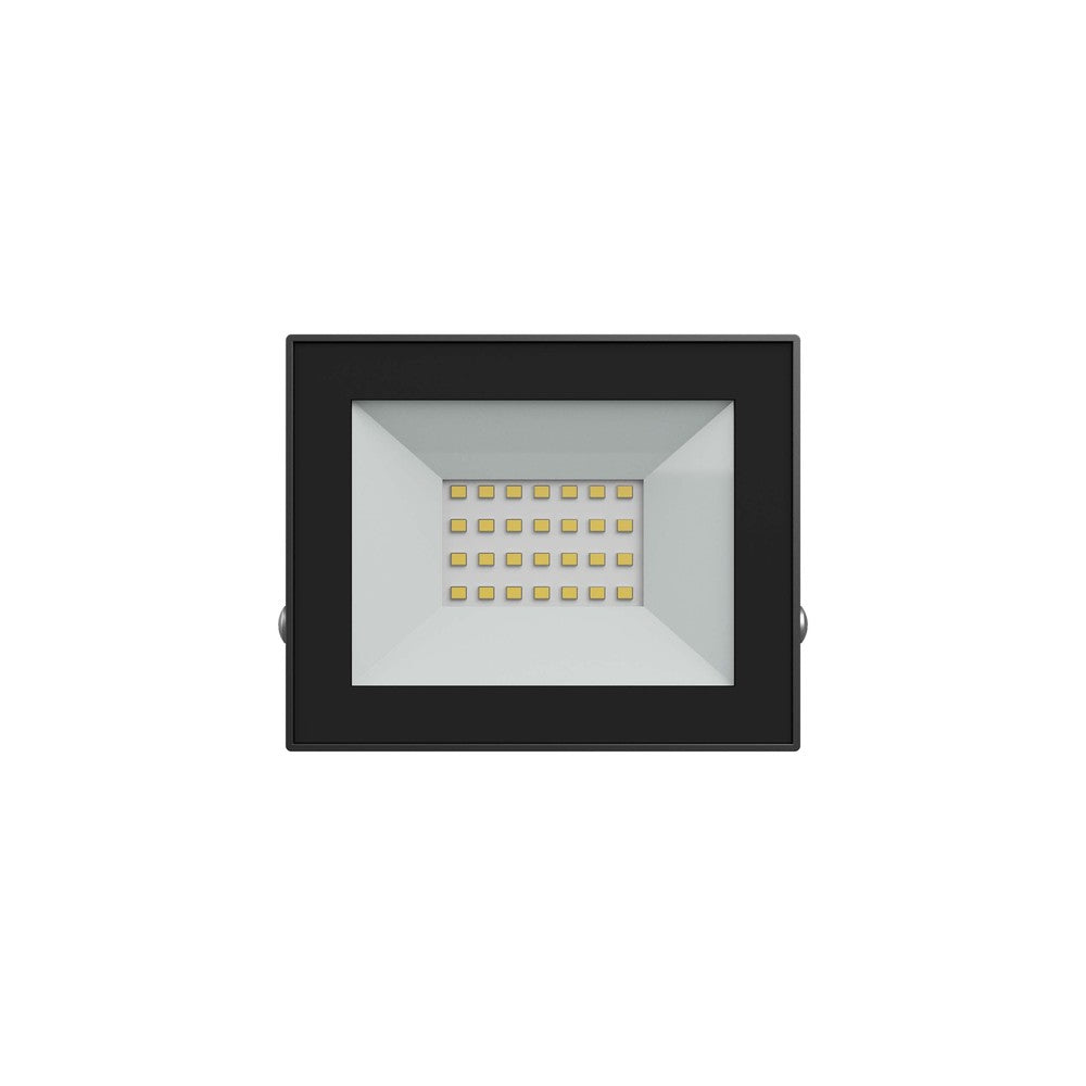 Noctis Lux Projektør 20W Varm hvid 230V IP65 Sort - Ideel til udendørs belysning med kraftfuld 20W effekt og 1650lm. (116x92x24 mm)