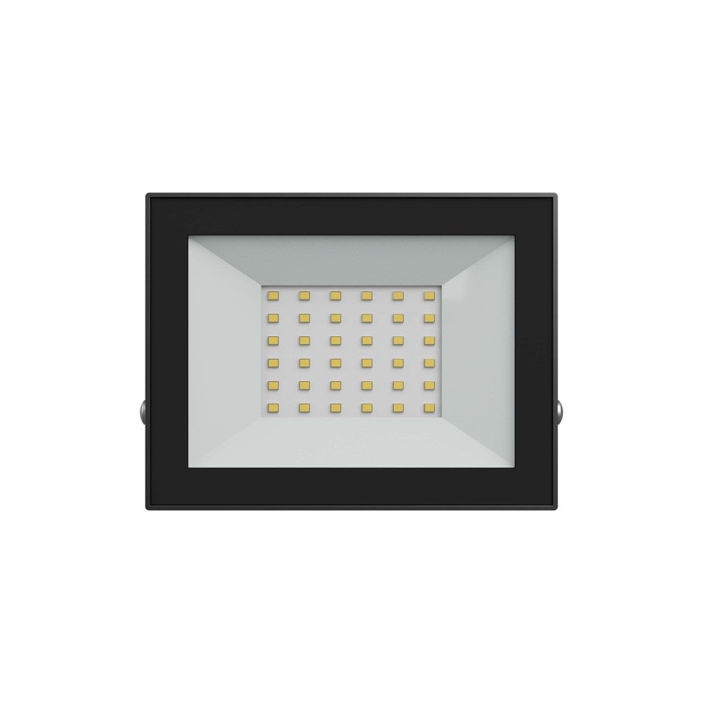 Noctis Lux Lyskaster 30W - Varm Hvid, 230V, IP65, Sort - Ideel til udendørs belysning med 2500lm lysstyrke og RA70.