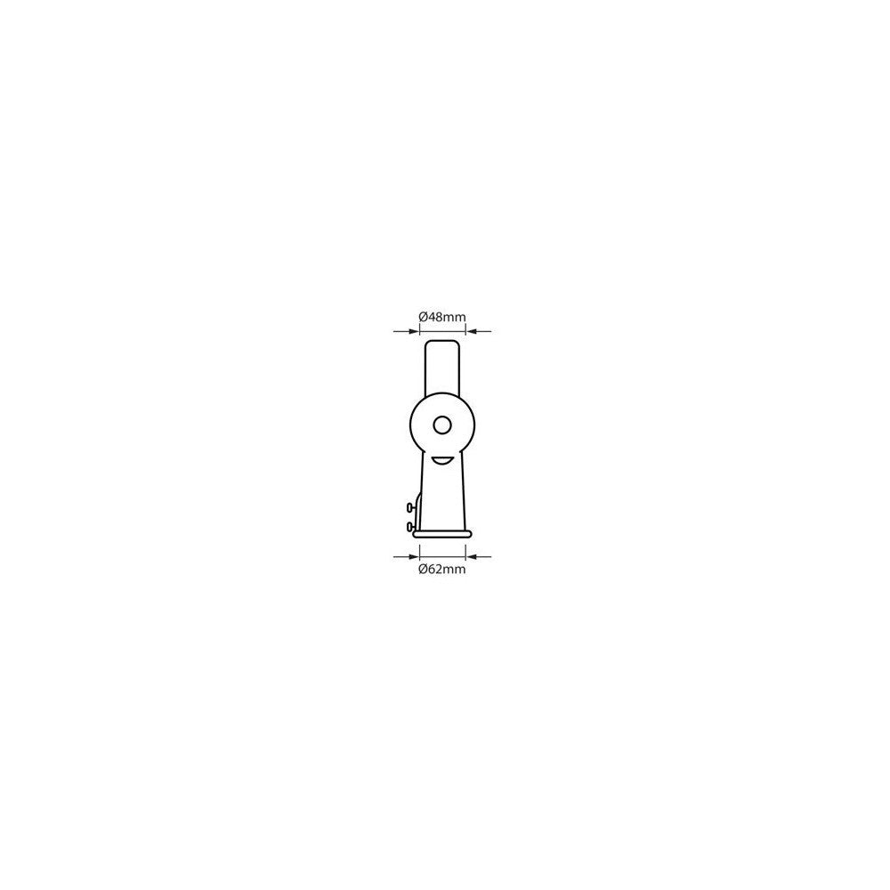 V-Tac Justerbar Gadelampebeslag - Ø48mm / Ø62mm