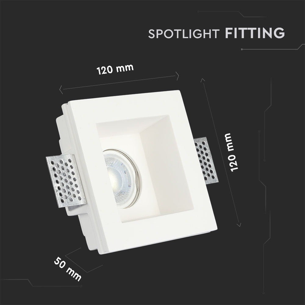 VT-763 GU10 GYPSUM FATNING-HVID