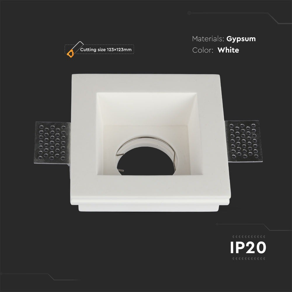 VT-763 GU10 GYPSUM FATNING-HVID