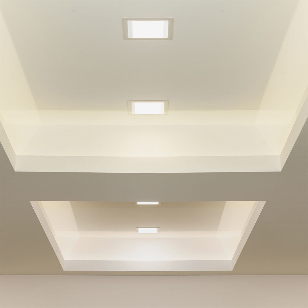 6W LED Premium Panel - 3000K, kvadratisk panel med høj kvalitet og varmt hvidt lys