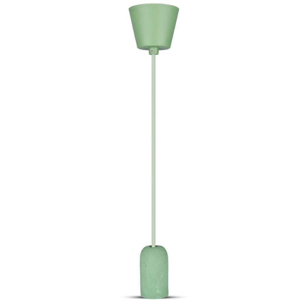 E27 Beton Pendel Lampe - Grøn - Moderne og stilfuld lampe til din indretning