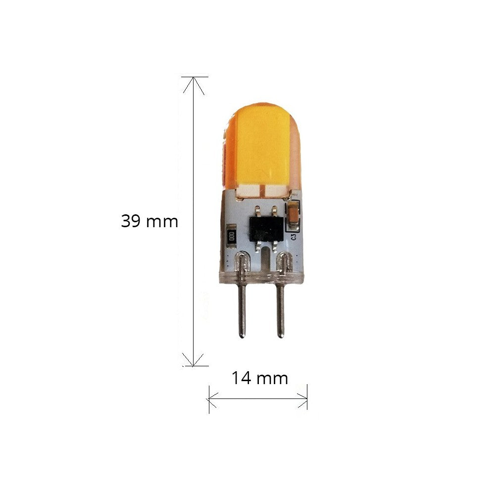 LEDlife KAPPA3 LED pære - 1,6W, dæmpbar, 12-24V, GY6.35, erstatter 28W, 200lm, RA80