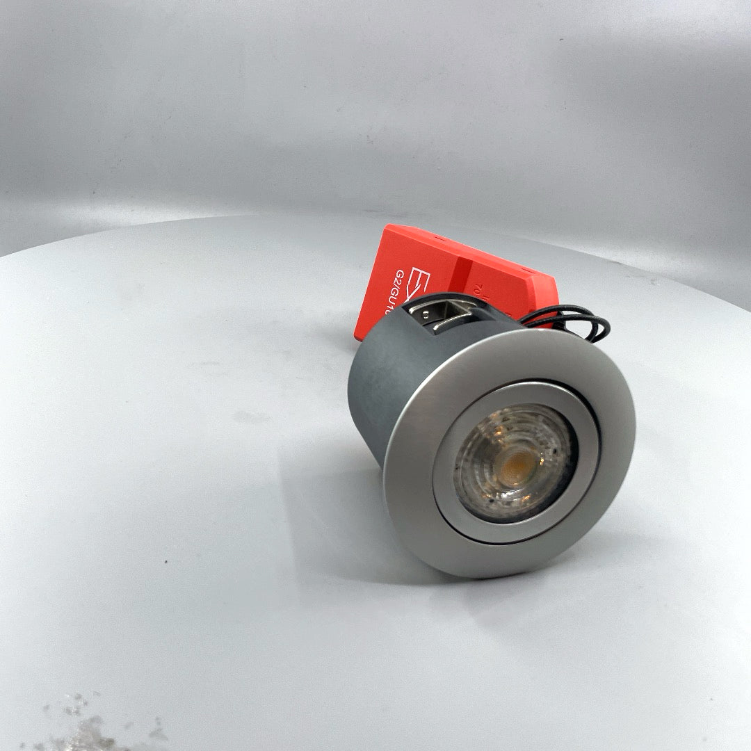 EXO 66 Udendørs indbygningsspot rund børstet aluminum (360° frame 24)