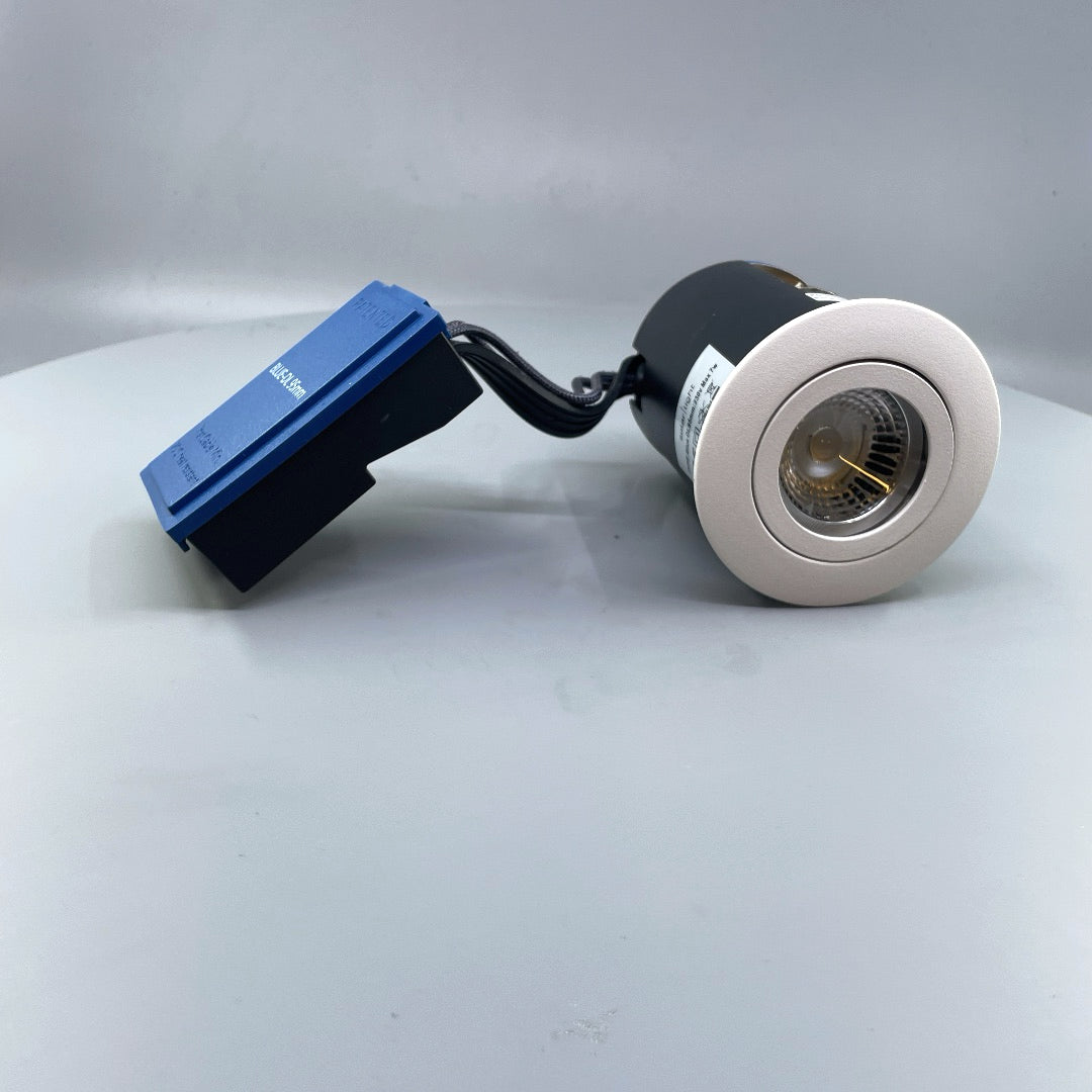 DAXTOR EXO BLUE 95 indbygningsspot inkl. GU10 LED, hvid, 6W, 3000K, dæmpbar (360° frame 24)
