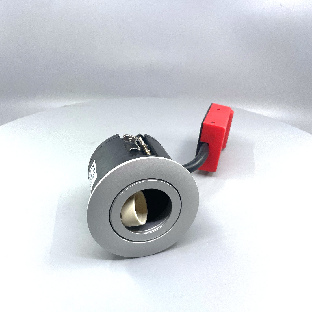 Daxtor Easy 2-Change GU10 downlight Ø87 mm – aluminium (360° frame 19)