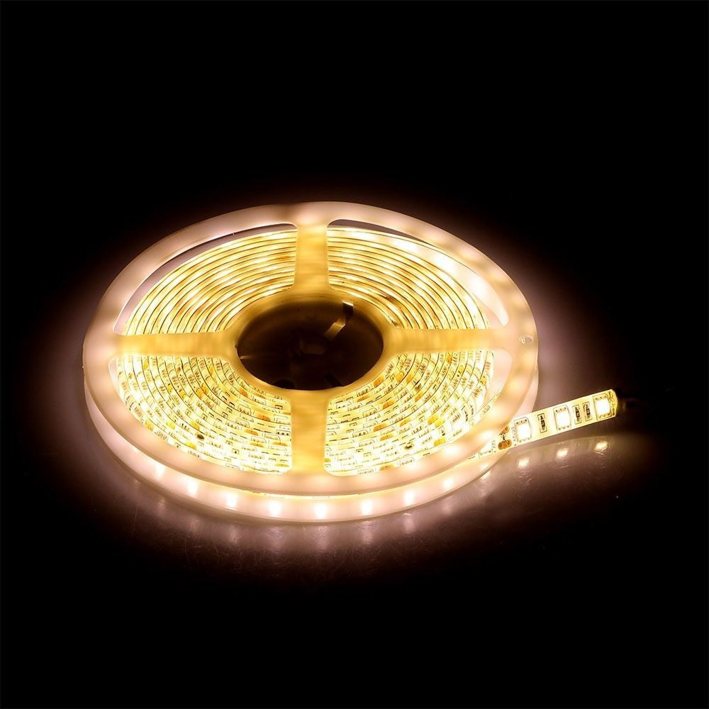 V-Tac 10,8W/m RGB stænktæt LED strip - 5m, 60 LED pr. meter