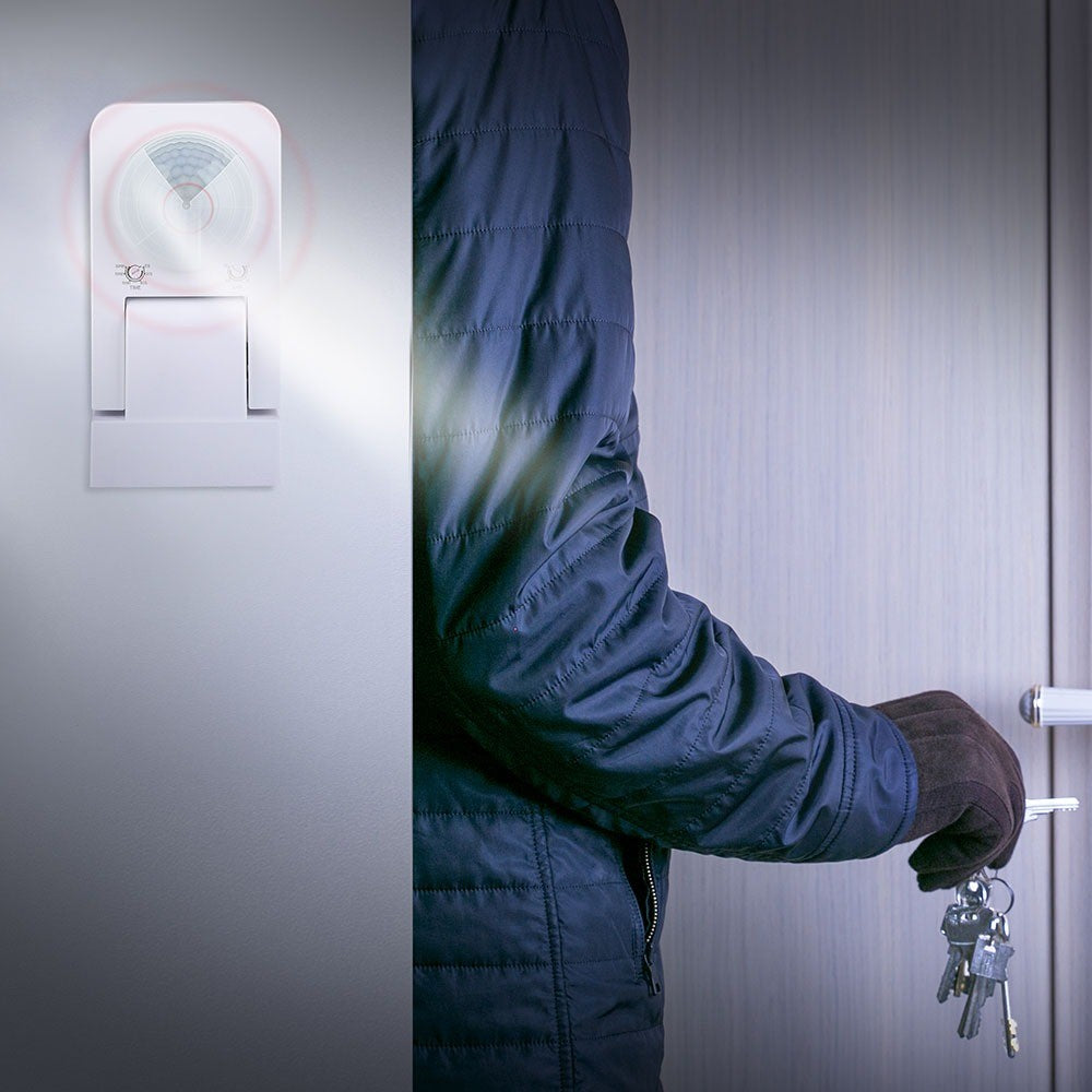 Hvid infrastruktur bevægelsessensor med IP65 beskyttelse (maks. 1000W LED)