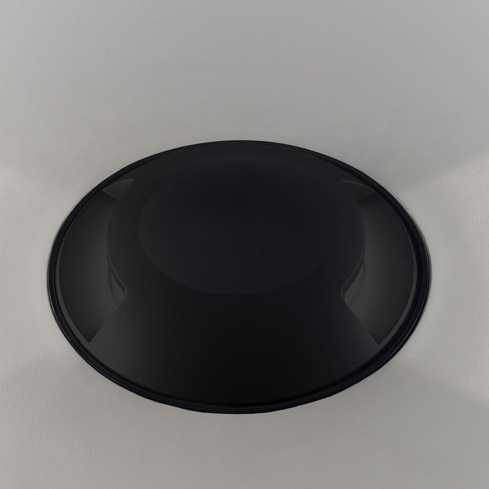 1W LED nedgravningsspot lys (12V) 6500K sort, IP67 - velegnet til udendørs belysning og haver.