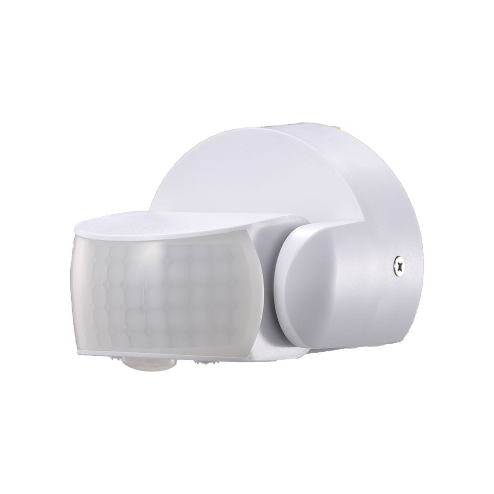 Hvid hus bevægelsessensor med IP65 beskyttelse til udendørs brug (maks 600W LED)