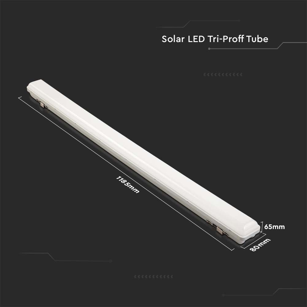 18W Solar LED Armatur med Sensor og RF-kontrol - 3i1, Tæt og IP65-klassificeret