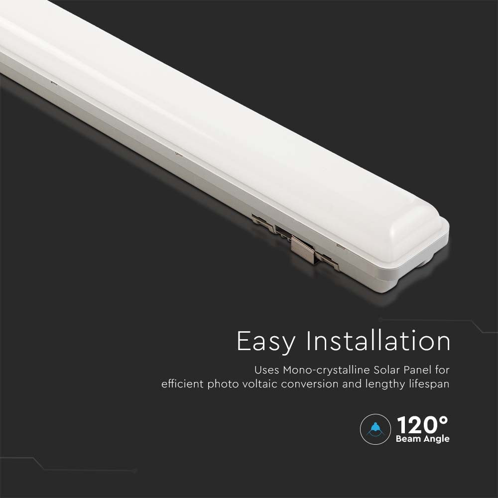 18W Solar LED Armatur med Sensor og RF-kontrol - 3i1, Tæt og IP65-klassificeret