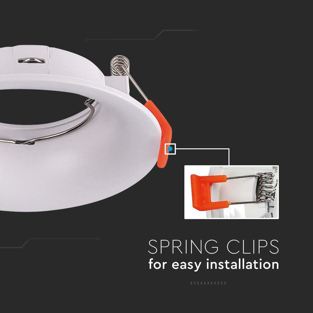 V-Tac Pro GU10 LED Lampe - Rund, Hvid (3 års garanti)