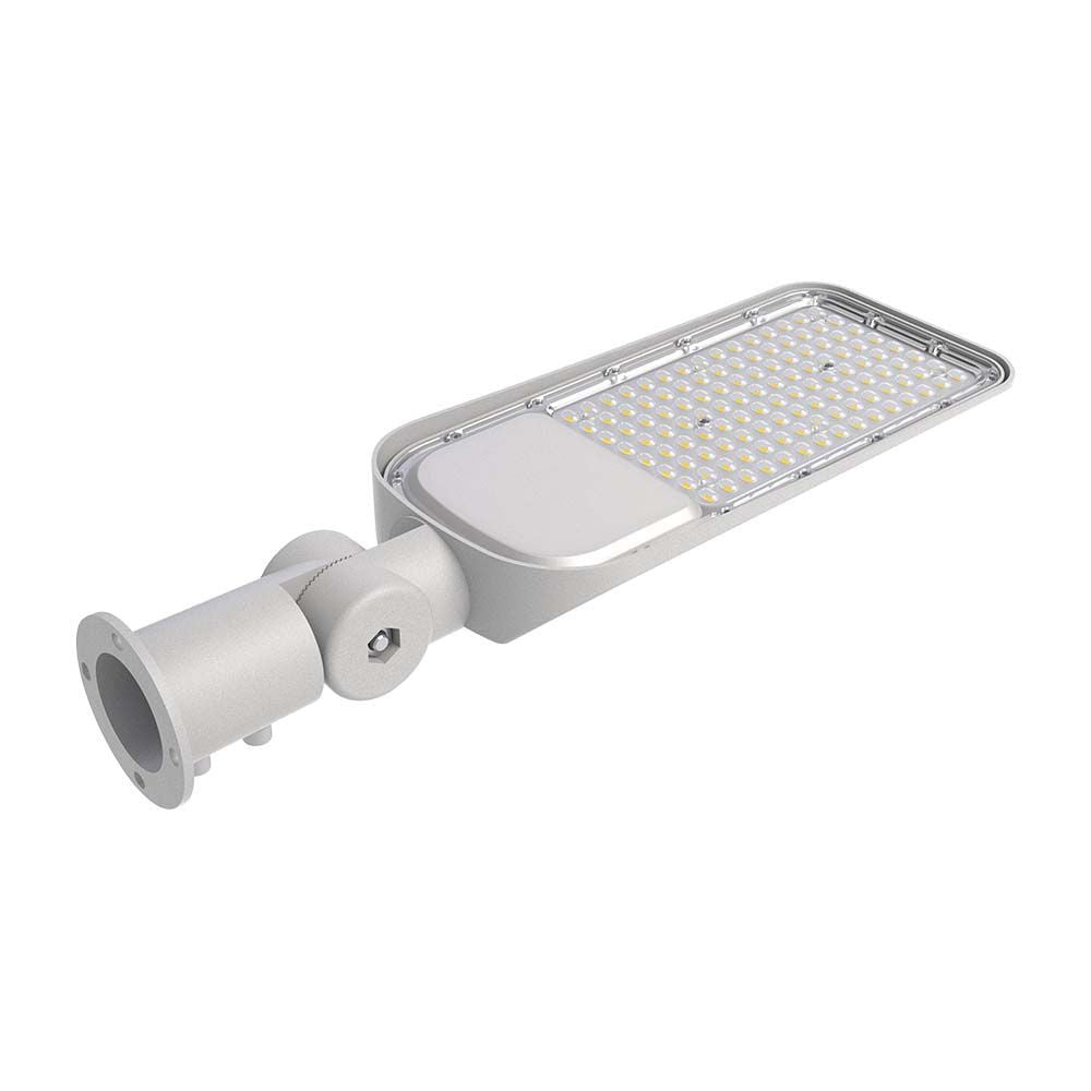 30W LED Gadelys med Fotocellesensor og Samsung Chip - Inkluderer Adaptor - 6500K, 100lm/W - Energibesparende og holdbart lys til udendørs belysning