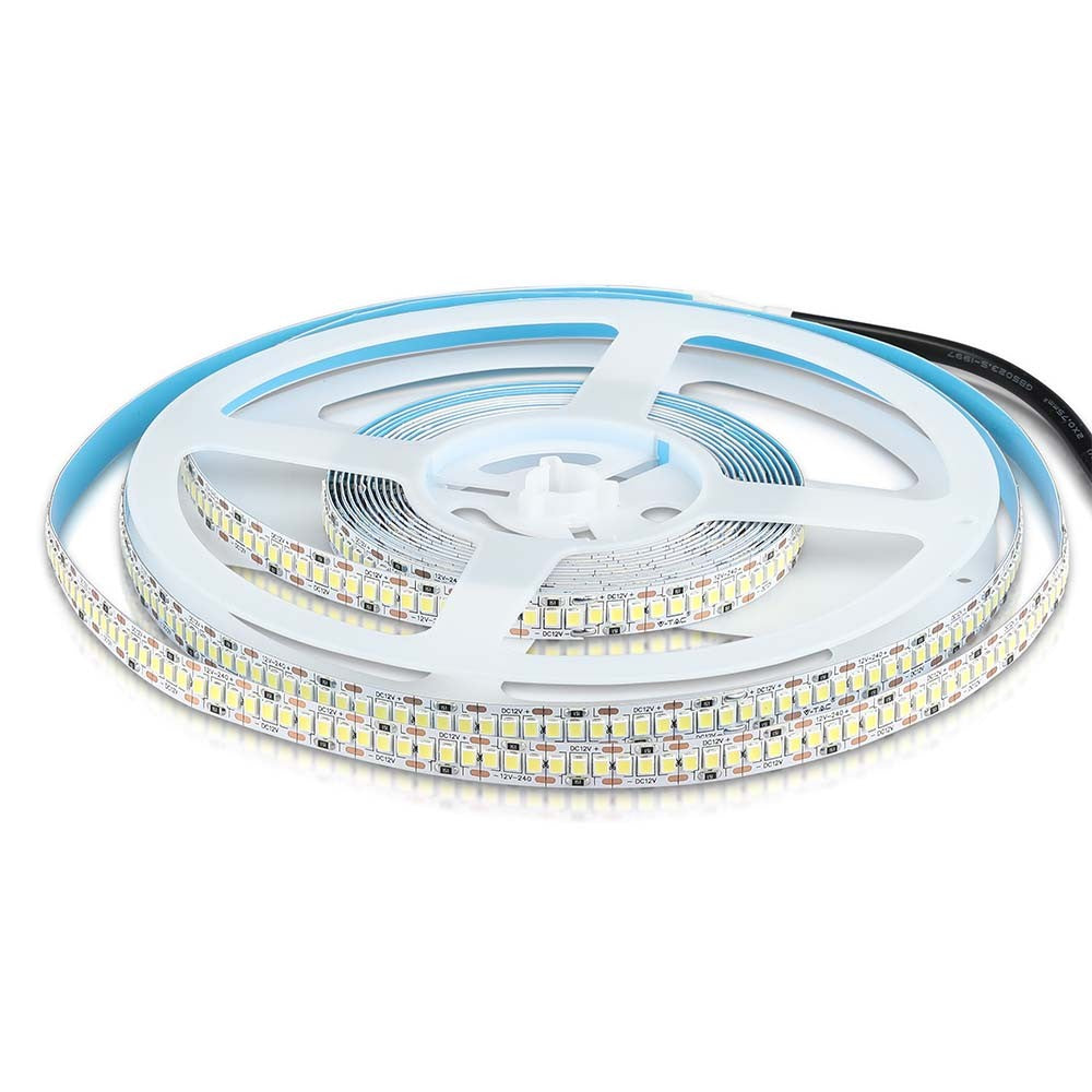 LED Stribelys 20W/m - 6000K, Høj Lumen, IP20, 5m/rulle