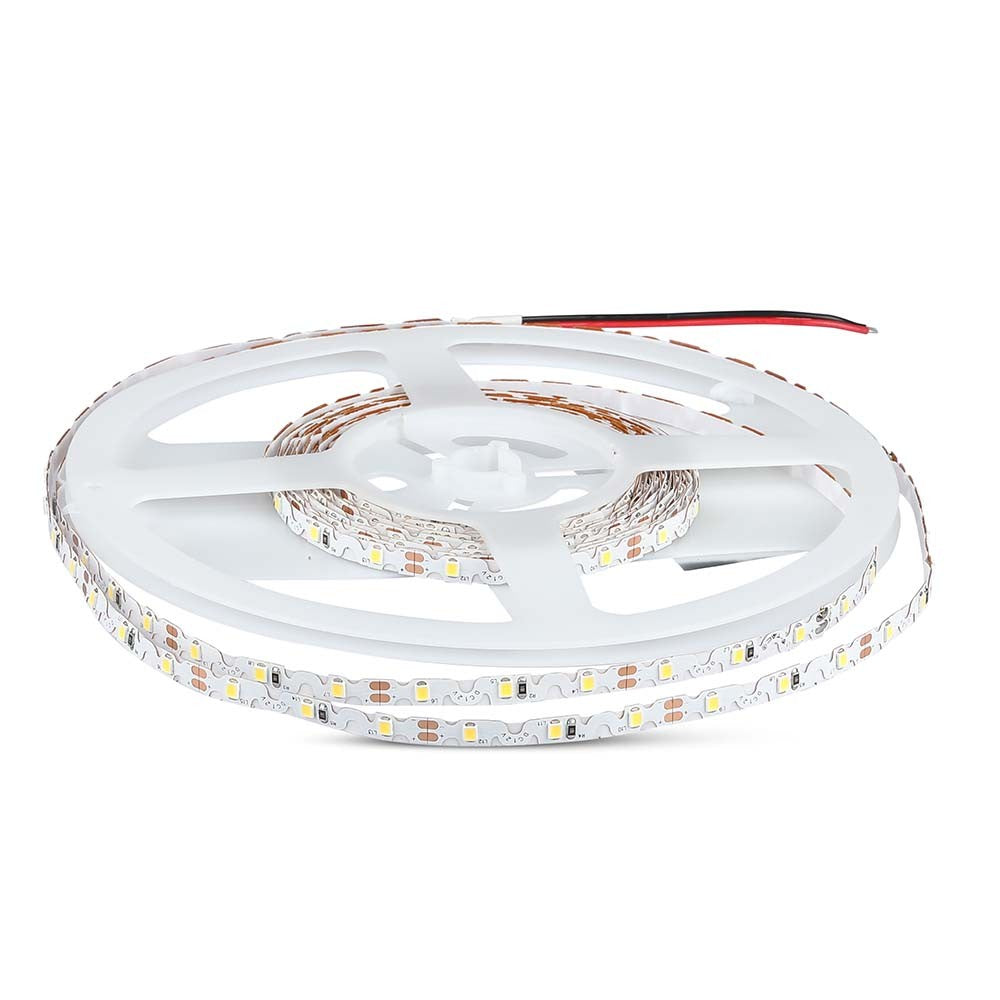 LED S-formet Stripelys 5W/m 3000K 12V IP20 5m/rulle