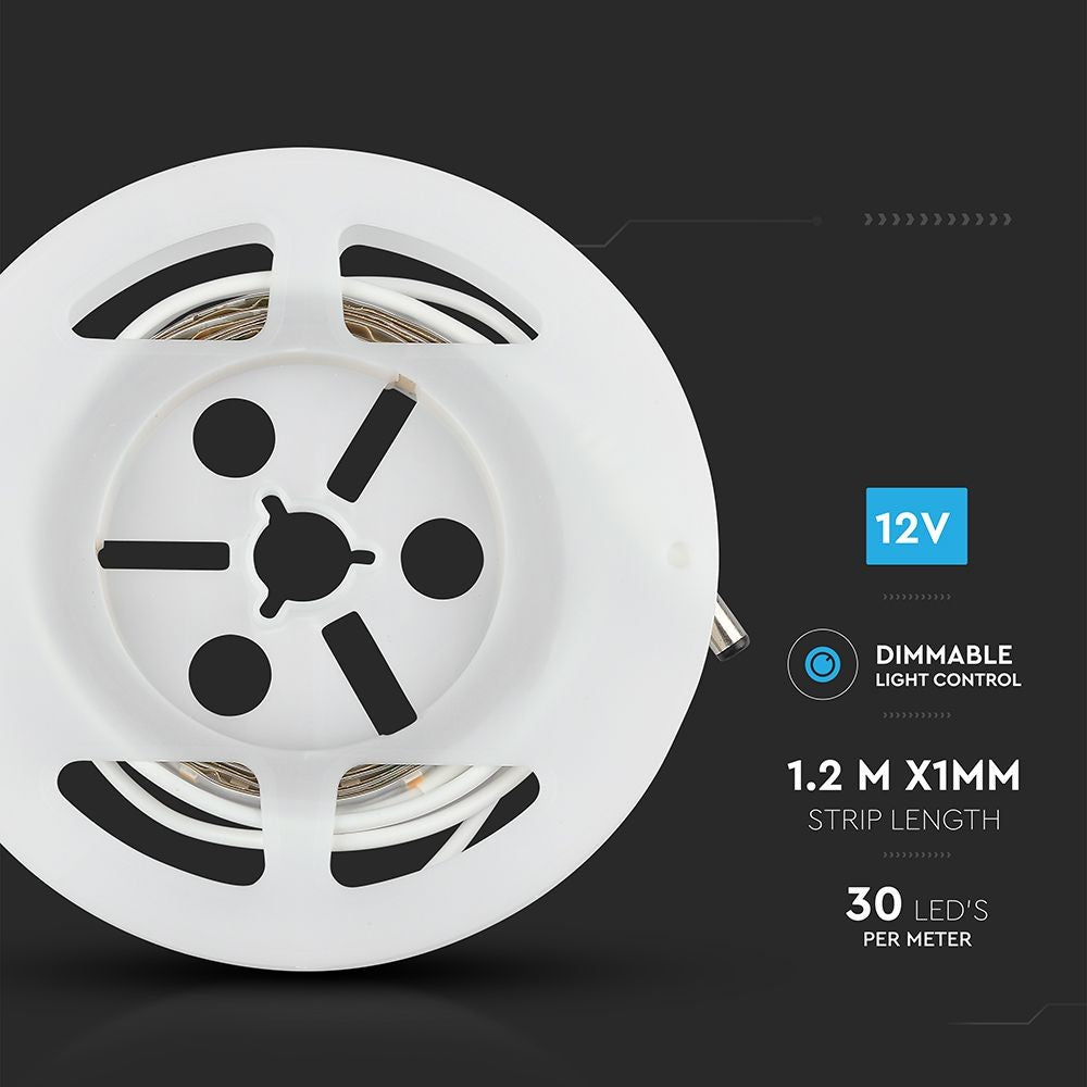 3W LED sengelampe med sensor til enkeltseng, lysfarve på 4000K