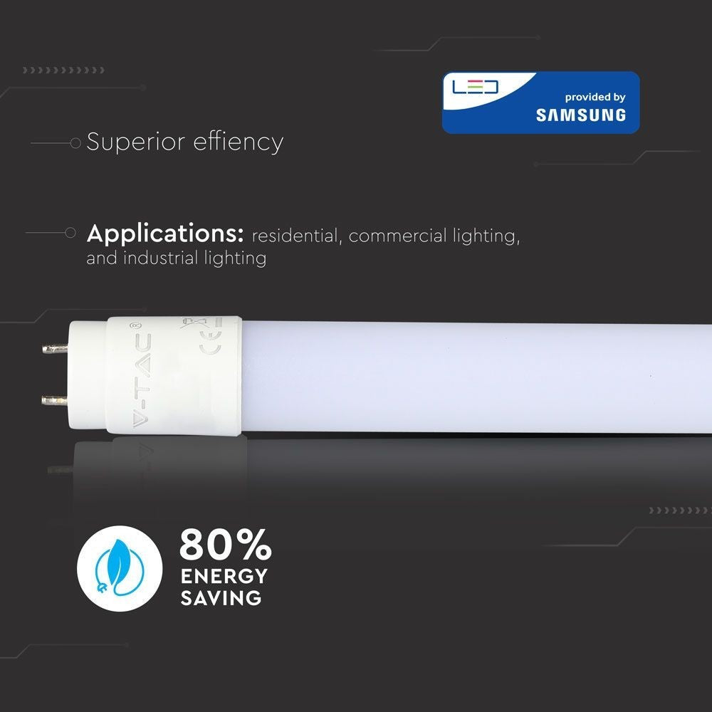V-Tac T8-Samsung150 Pro - Samsung LED chip, 24W LED rør, 150 cm, 5 års producentgaranti