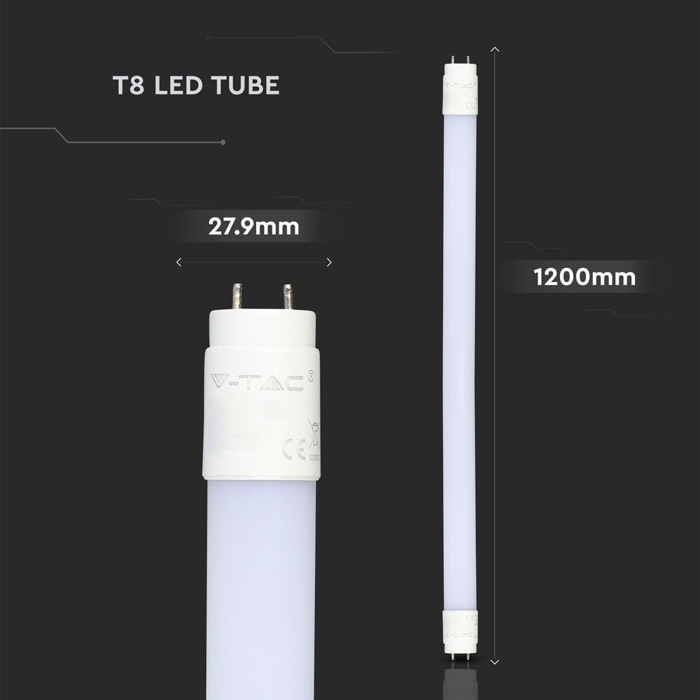 V-Tac T8-Samsung120 Pro - Samsung LED chip, 16,5W LED rør, 120 cm, 1850lm, RA80, 5 års producentgaranti