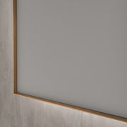 Sanibell INK SP32 LED spejl 140x80cm på børstet kobber ramme