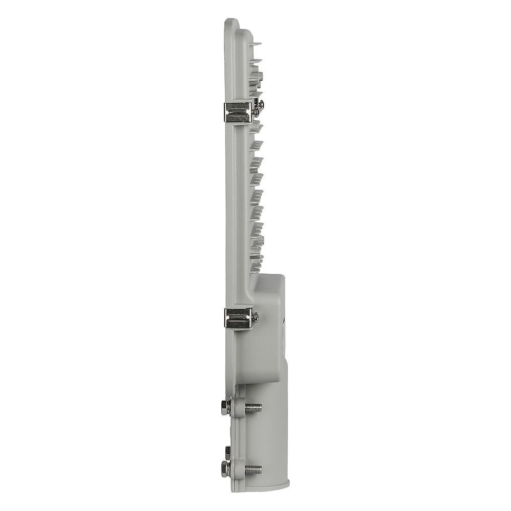 30W LED vejlygte med Samsung chip, 4000K, grå hus, 3000lm, RA80, IP65, 5 års garanti