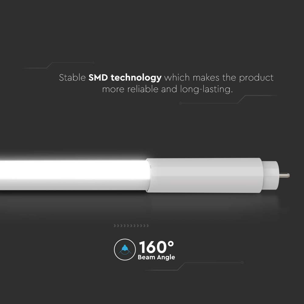 8W T5 LED Rør 60cm 4000K - Energiforb. lysstofrør, RA80, 880lm