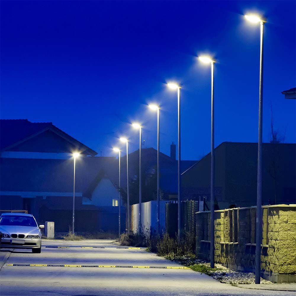 50W LED gadelys med 4000K lysfarve, 4270lm, RA70, IP65 – Vejrbestandig og energieffektiv belysning til gader og veje