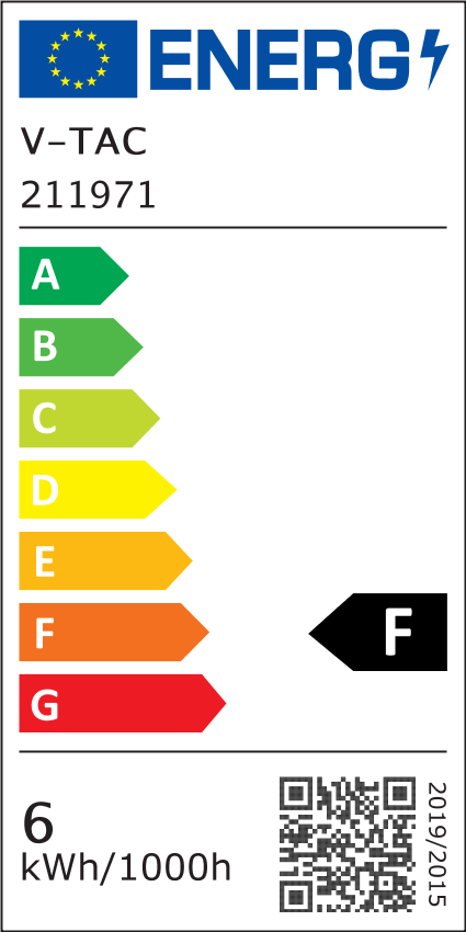 V-Tac 6W LED spot - Samsung LED chip, 230V, GU10, 5 års garanti