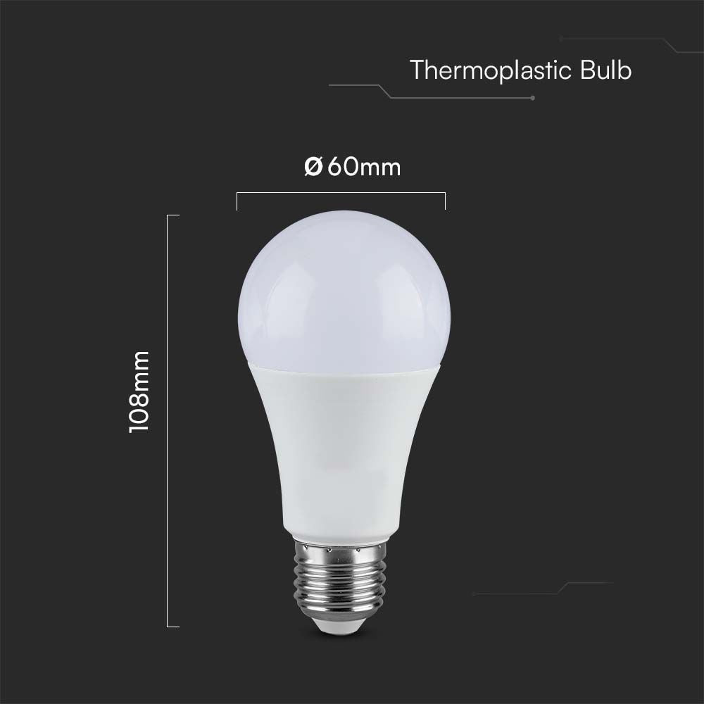 A65 LED Pære 17W E27 - Plast, 3000K, 200D - 1710lm RA80