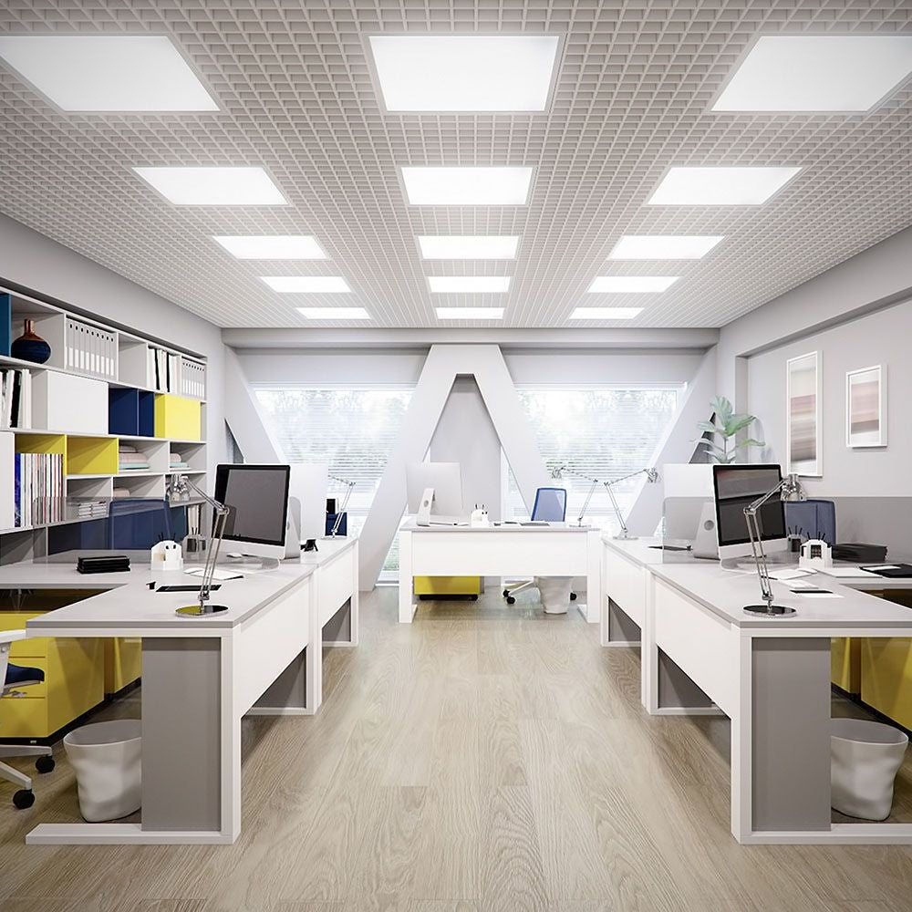36W LED Panel - Bagbelyst, 595x595mm, IP65, Flimmerfri, 4000K, 120lm/W, V-Tac Pro serie, 5 års garanti