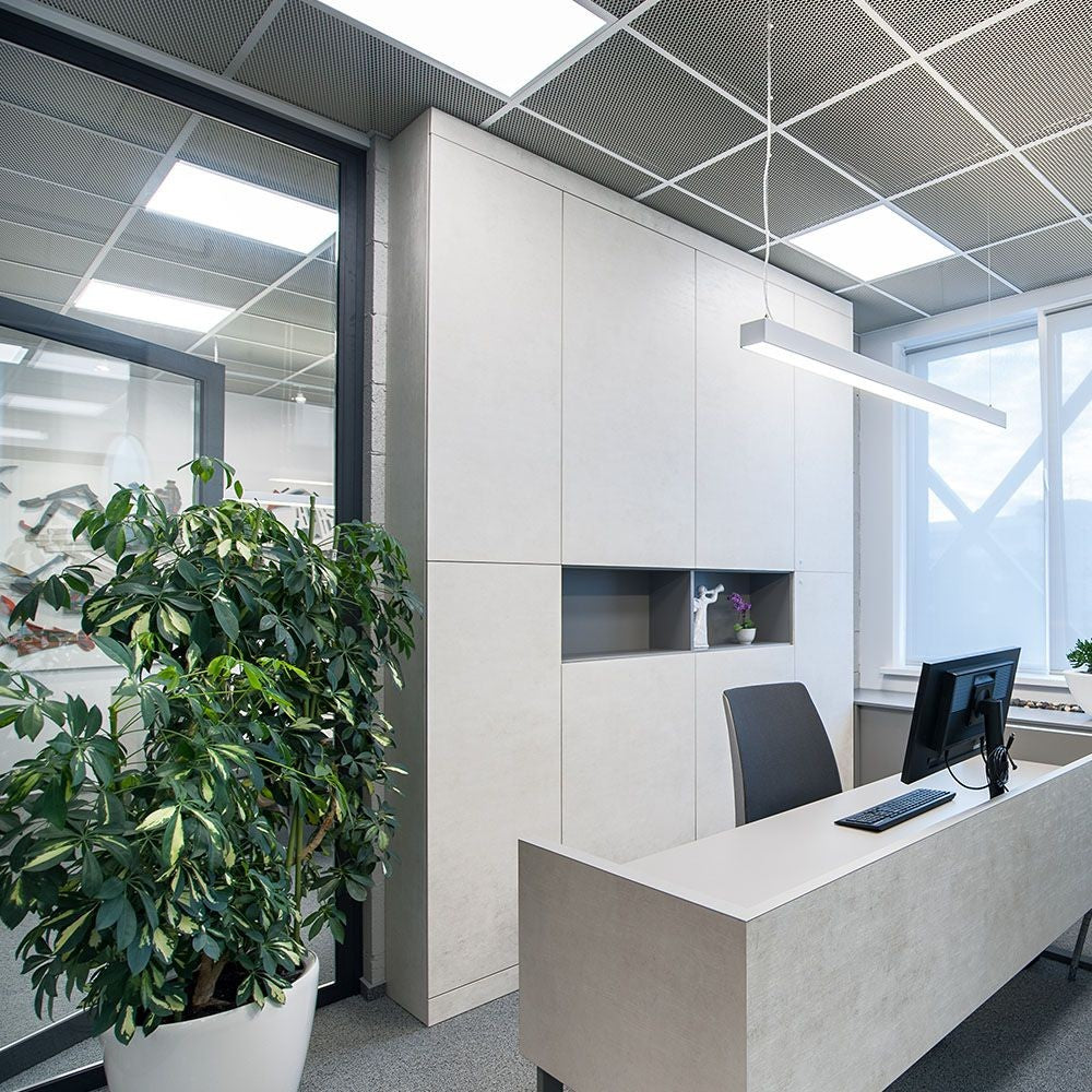 36W LED Panel - Bagbelyst, 595x595mm, IP65, Flimmerfri, 4000K, 120lm/W, V-Tac Pro serie, 5 års garanti