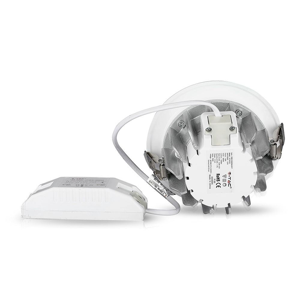 V-Tac 20W LED indbygningsspot - Erstatter 180W, Ø16,7cm hul, Ø18cm mål, 230V