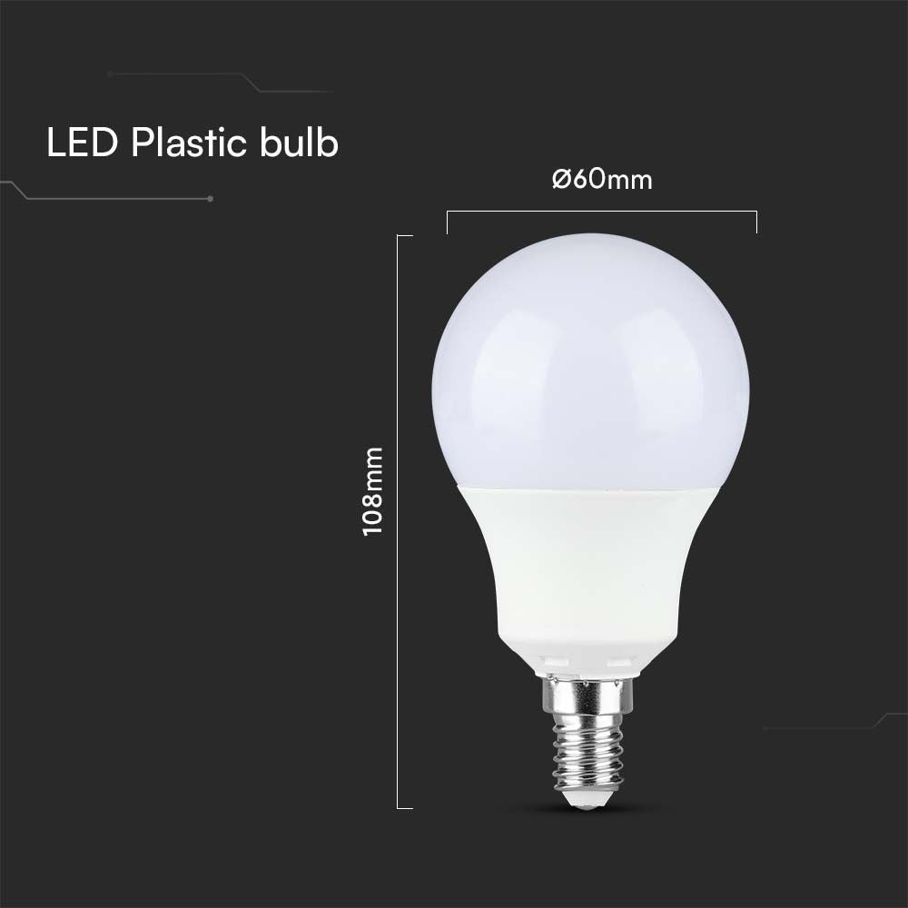Samsung A60 LED Pære 8.5W E14 - Plast, 3000K, 806lm, RA80, 5 års garanti
