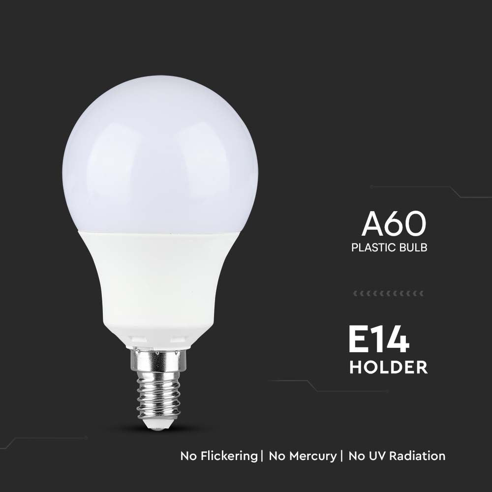 Samsung A60 LED Pære 8.5W E14 - Plast, 3000K, 806lm, RA80, 5 års garanti