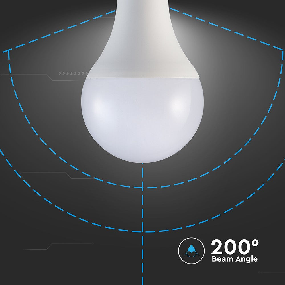 20W LED pære E27 - A80, plastik, 4000K, 2452lm - Energibesparende belysning med varmt hvidt lys til stor fatning (E27)