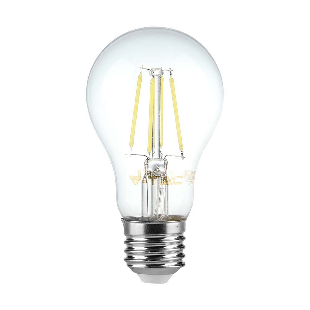 LED Filament Pære E27 - 12W, Klart Dæksel, 4000K, 1521lm, RA80