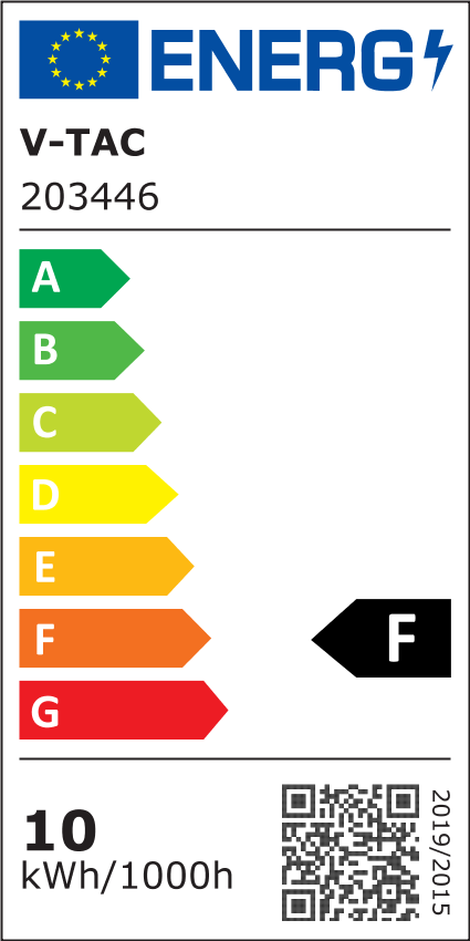 V-Tac 10W LED armatur - Samsung chip, 30 cm, 230V, 1200lm, RA80, 5 års garanti