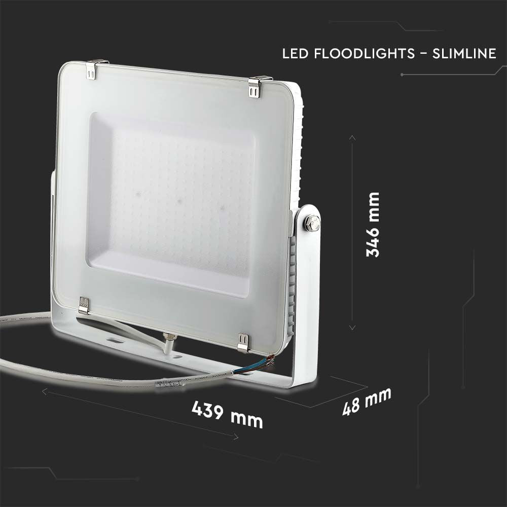 V-Tac 200W LED projektør - Samsung LED chip, arbejdslampe, udendørs, 5 års garanti