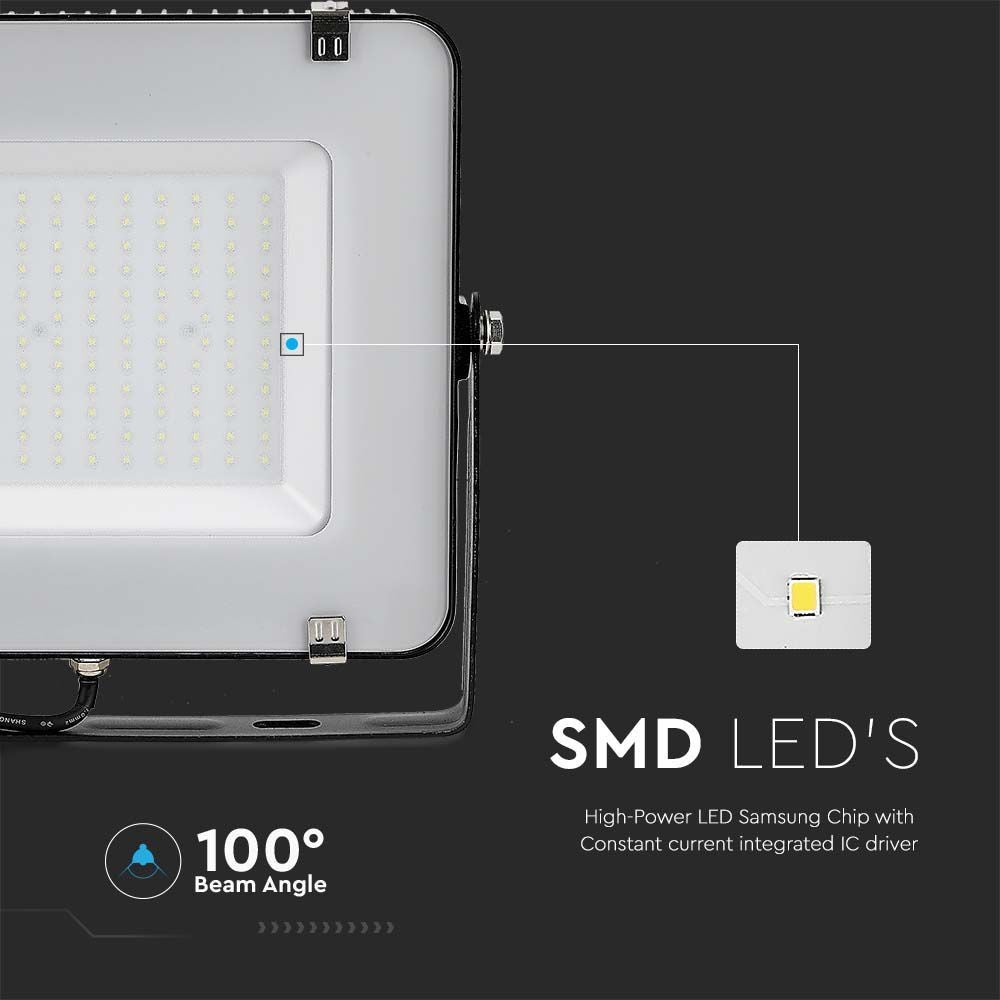 V-Tac 150W LED projektør med Samsung LED chip og 5 års producentgaranti