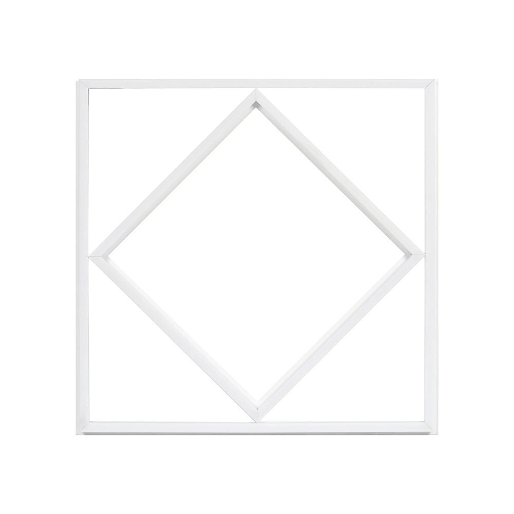 Hexagon Diamant LED Panel 60x60 - 60W, 6000lm, hvid kant