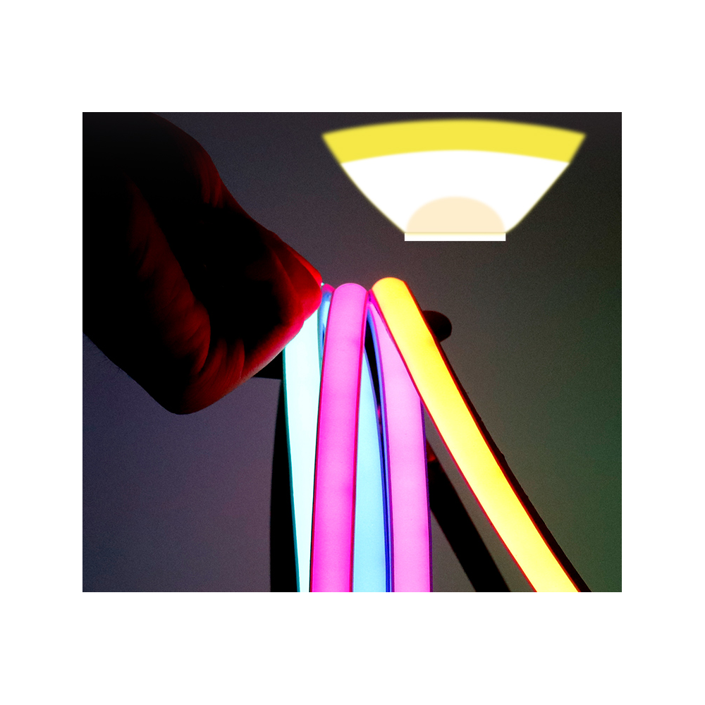 5m Neon RGBIC COB LED strip - 21W/m, 720 LED pr. meter, 24V, IP67