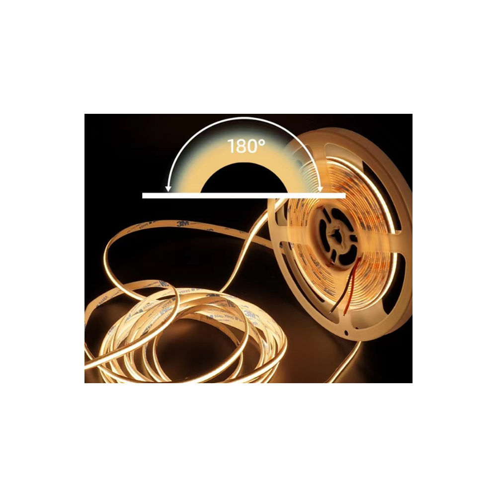 5 meter Dot-fri COB-LED-strips med 320 LED pr. meter, 4000K, 24V, 4W/m, høj farvegengivelse (RA95) - IP20